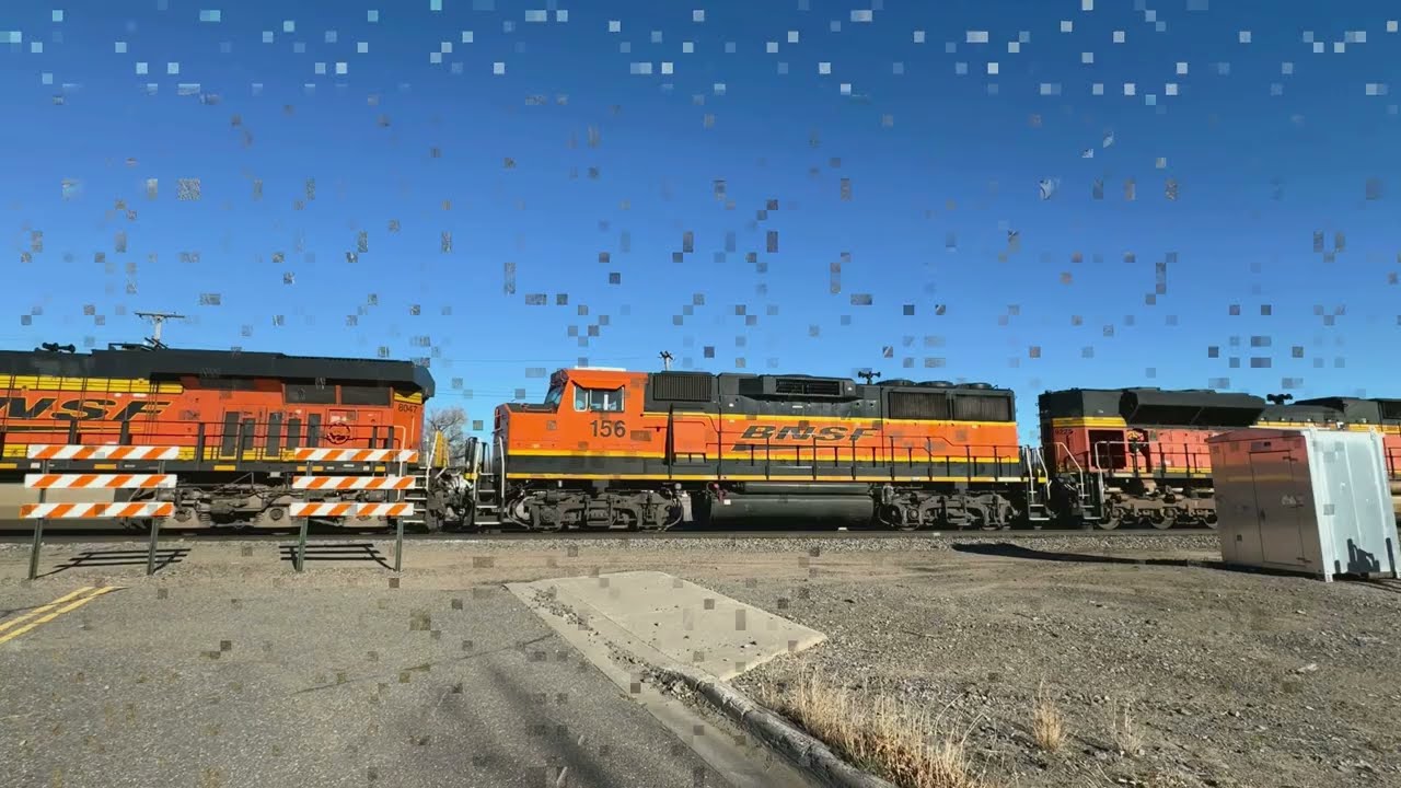Massive BNSF Lash-Up! 7 Locos with CSX foreign Power + GP60M-3 in Staples MN (Drone + Ground)