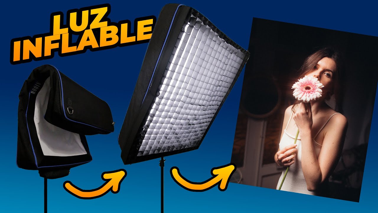 ¡LUZ PARA FOTO Y VÍDEO QUE SE INFLA SOLA! 🤯 - Sirui A100B Review