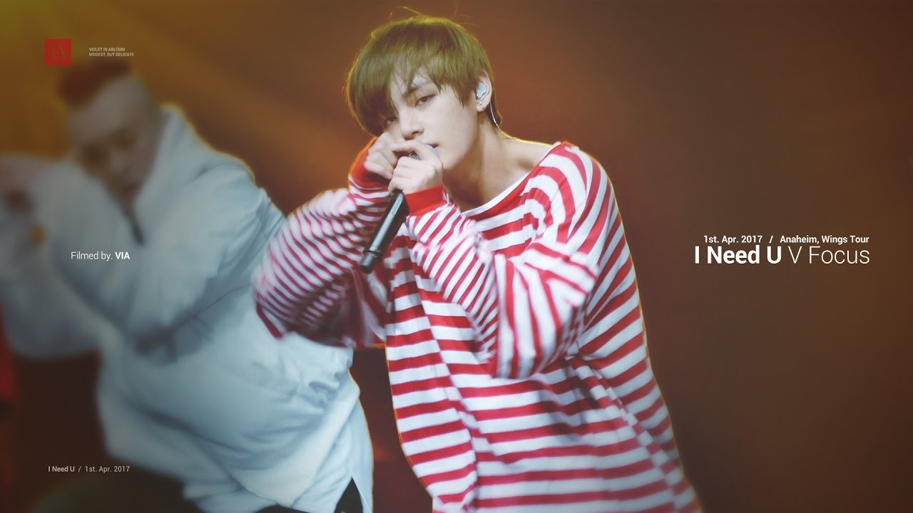 170401 방탄소년단 뷔 아니쥬 직캠 | BTS I Need U V Focus (4K)