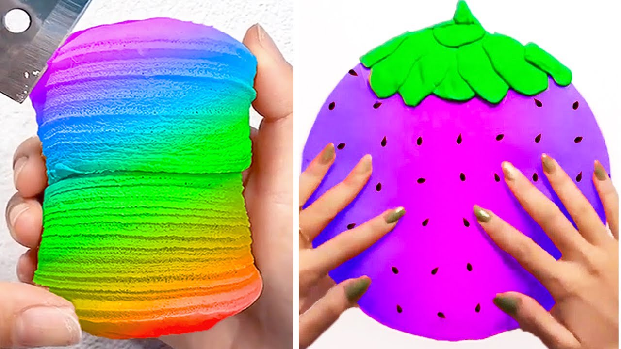 Extremely Relaxing Slime ASMR! Oddly Satisfying Slime Videos... 3343