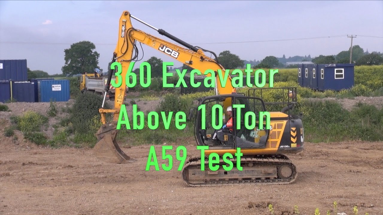 CPCS 360 Excavator Test Above 10 Ton A59 Industrial Training Services Essex.