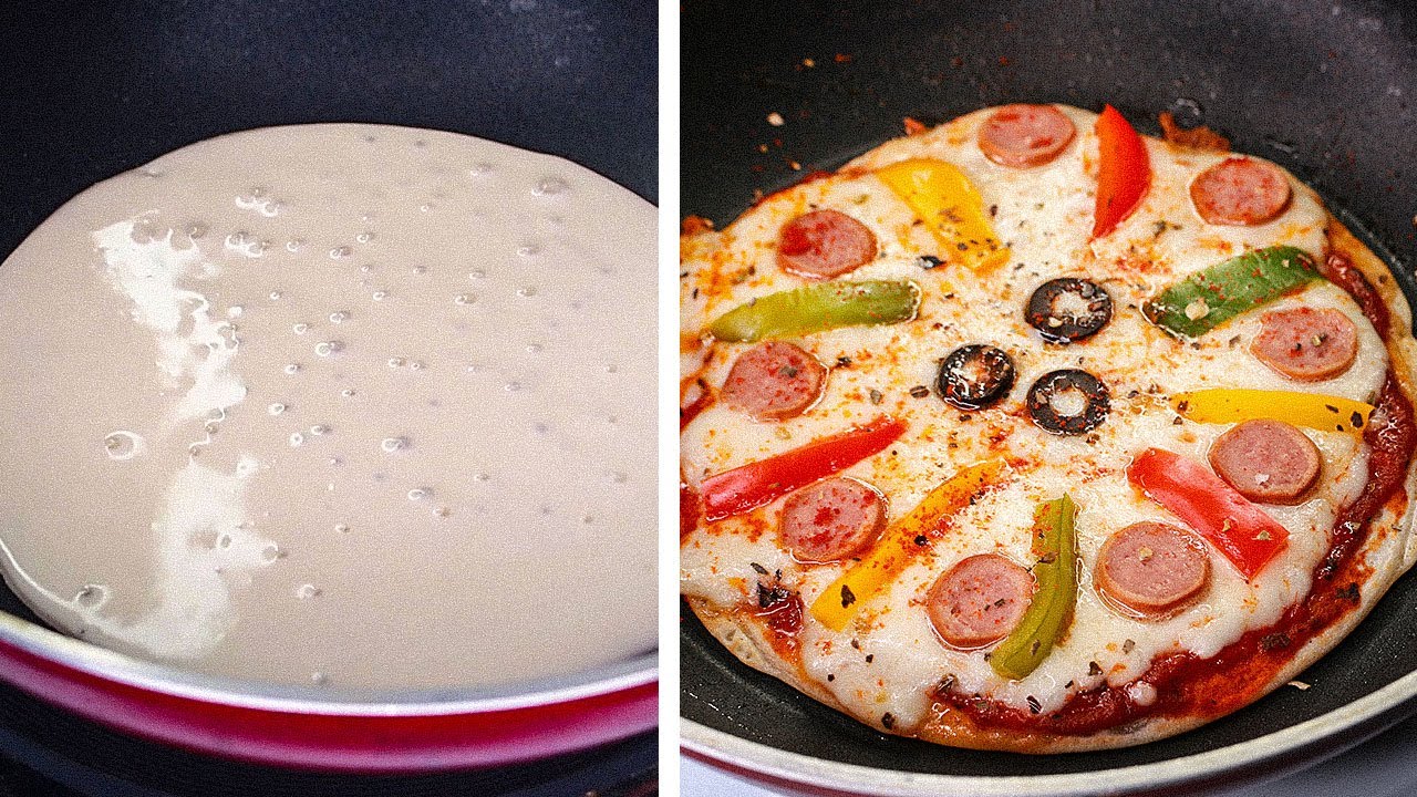 Pizza Pancake Recipe in 10 Minutes | How to Make Pizza Pan Cake Without Oven | Toasted