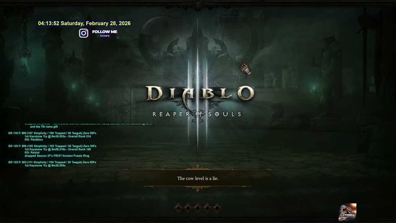 D3 28Feb2026 EU- Season 27 - Early Morning Nephalem Rifts