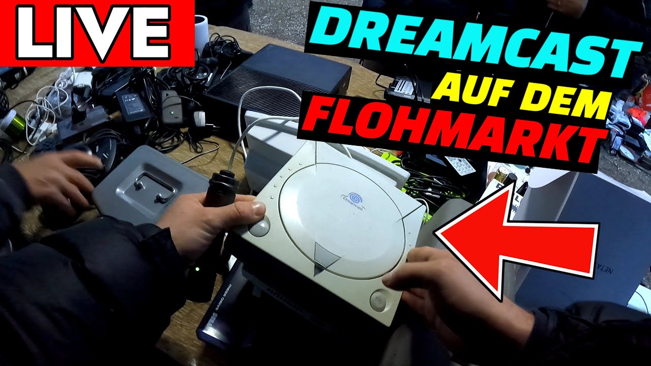LIVE Flohmarkt Action - SEGA Dreamcast und Playstation 1 Schnäppchen Fund - Reselling Fleamarket