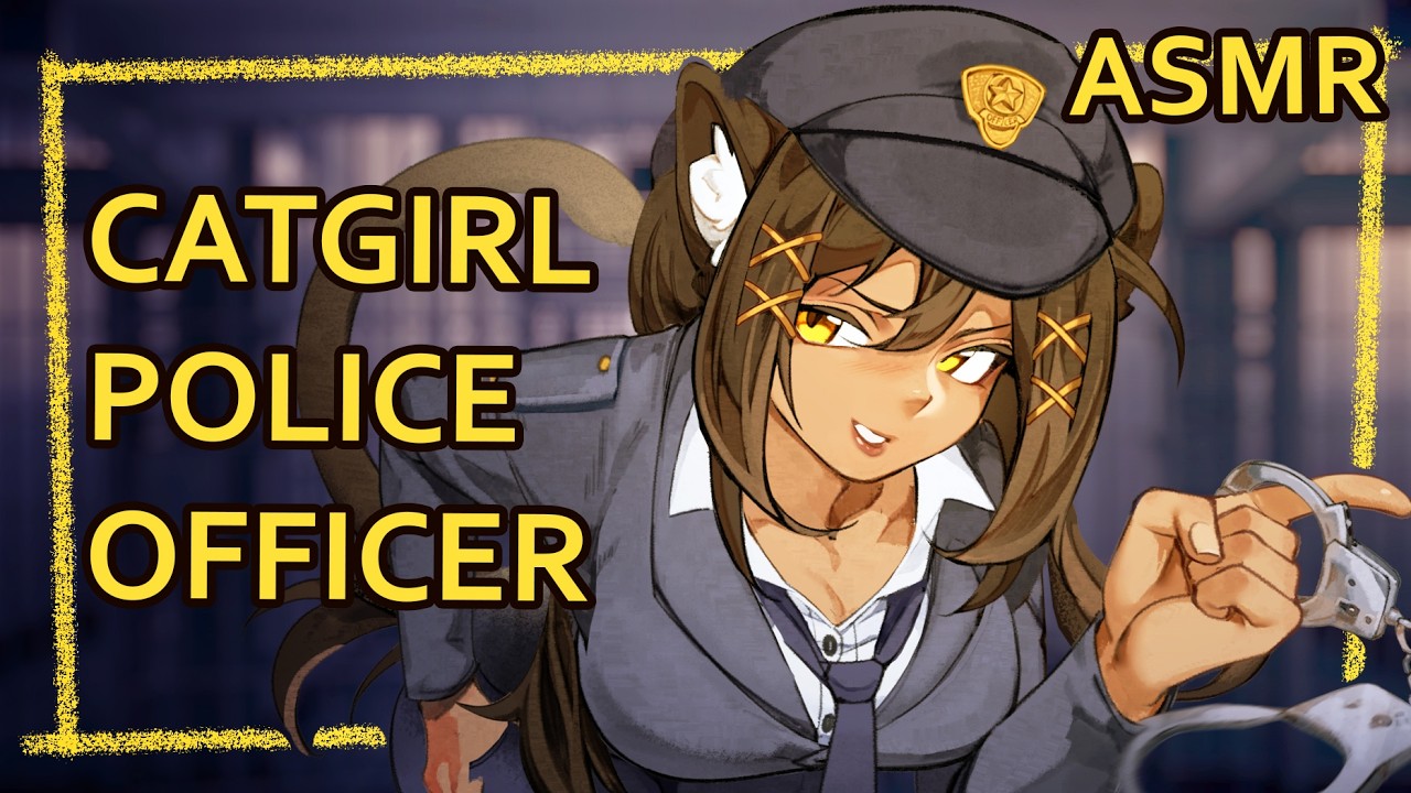 Police Officer Catgirl Pulls You Over | ASMR | Personal Attention |  [typing] [ear rubs] [writing]