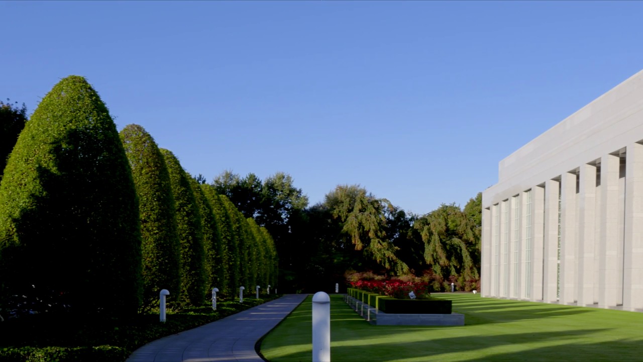 The Preston Temple in Autumn