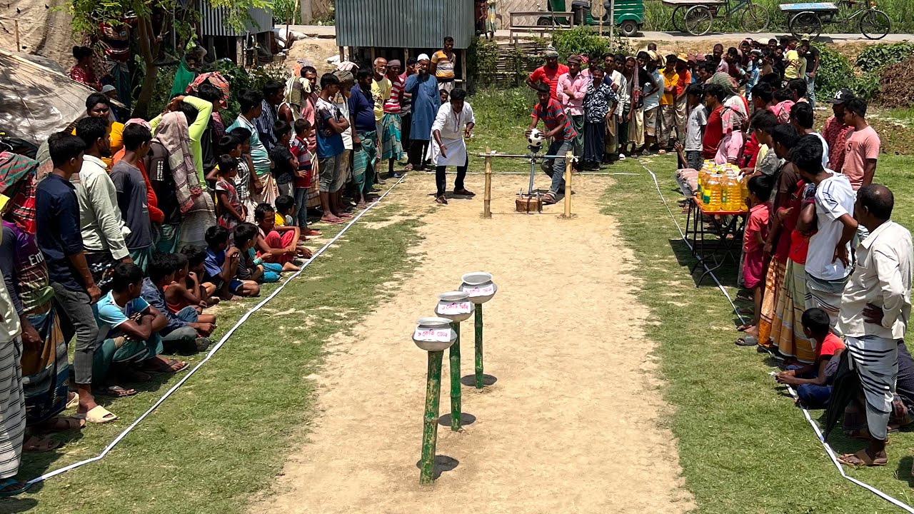 বাহুবলির কামান বানিয়ে একি আজব খেলার আয়োজন দেখুন ? একশটে তিন পুরস্কার জিতে গ্রামের চাচারা চমক দিলো