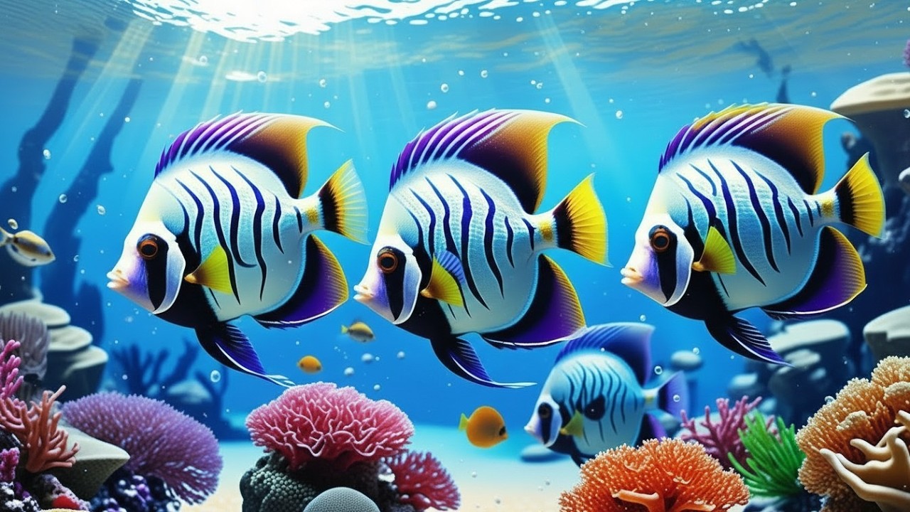 🔴 LIVE Aquarium 4K 🌊 Calm Jellyfish & Coral Reef Ambience