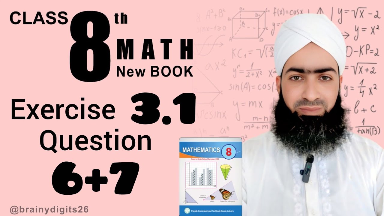 Class 8 | Maths | Ch #3 | Ex #3.1 | Q#6+7 | Sir Usman Attari | Measurement | Pythagoras Theorem 
