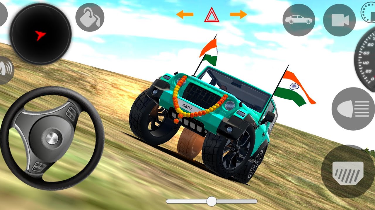 Modified Mahindra Thar😈Games:Indian olive green Thar (Gadi Wala Games) Car Game Android Game - #2025