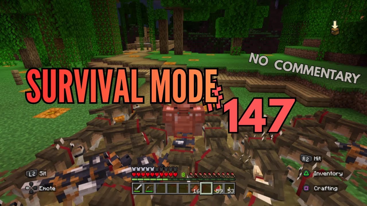 Режим выживания в Minecraft, эпизод 147, без комментариев.