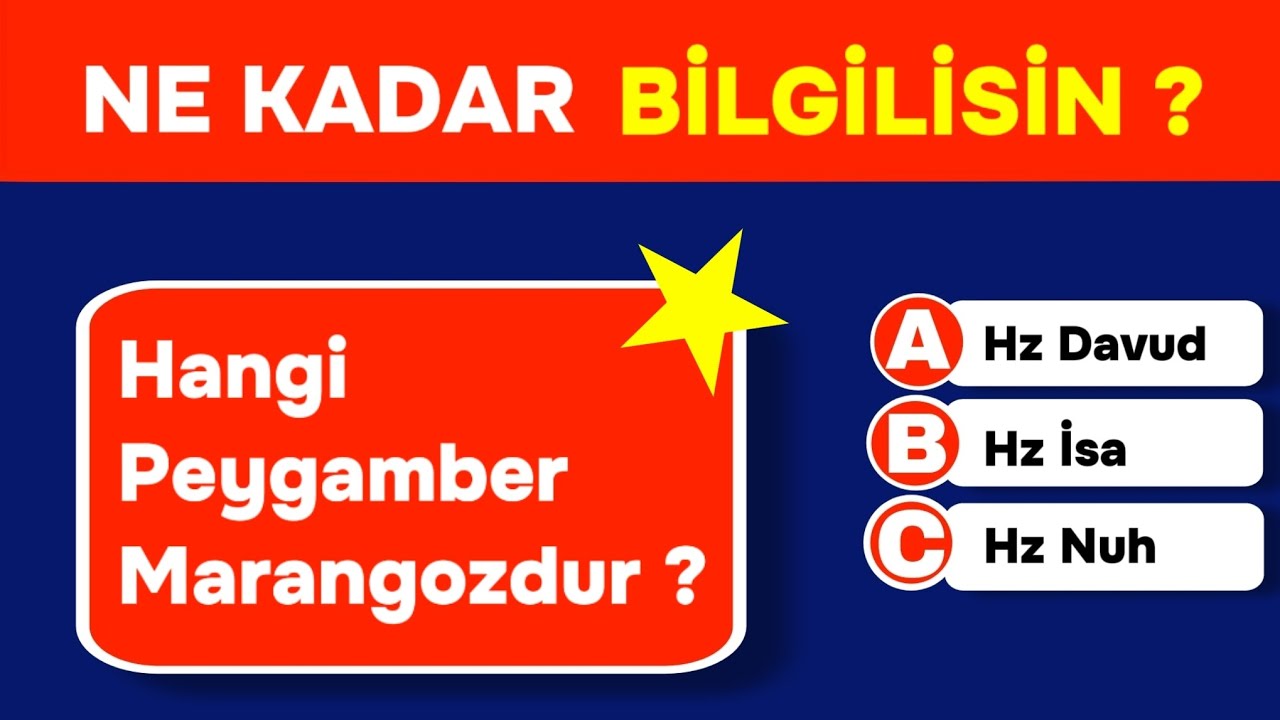 %90'ı Bu Soruda Yanılıyor! Sen de mi? | DİNİ BİLGİNİ TEST ET !