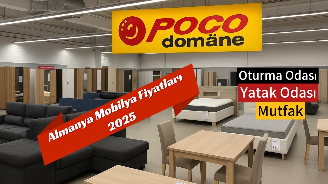 Almanya’da Mobilya Fiyatları 2025 | Poco Domäne Mağaza Turu
