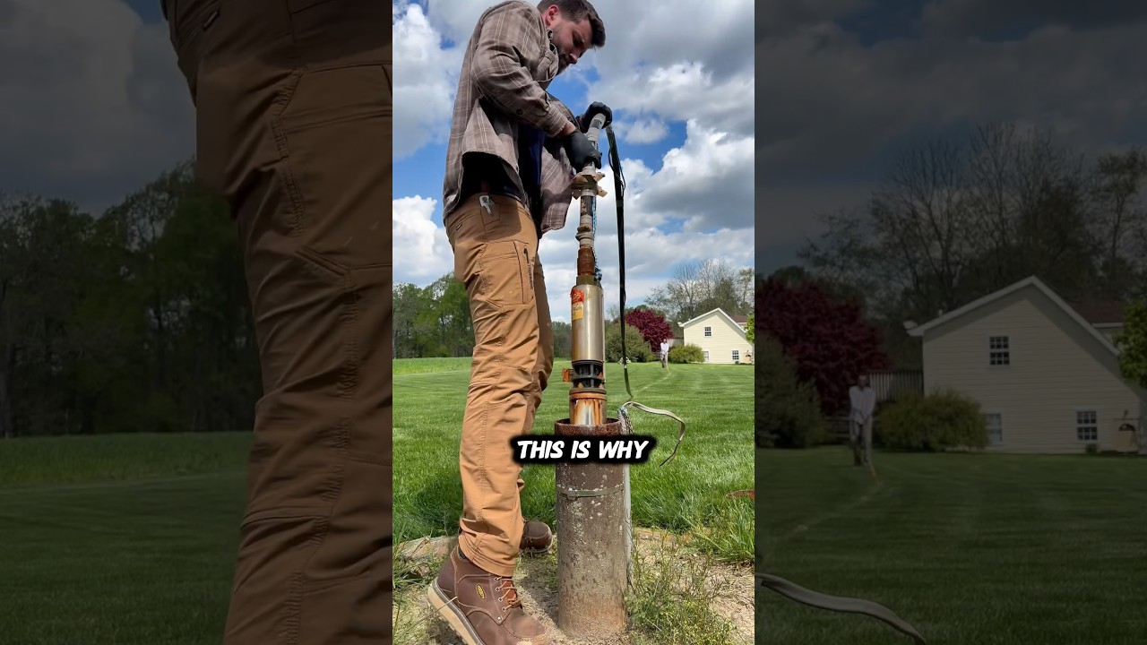 So that’s why the well pump quit… #plumbing #satisfying @KEEN Utility @Pipe Vise  @KNIPEX