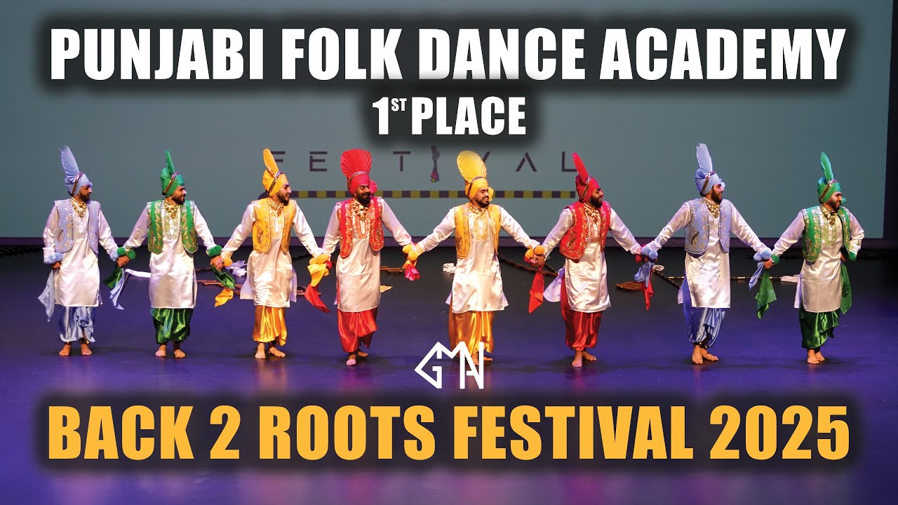Punjabi Folk Dance Academy | 1st Place | Back 2 Roots Festival 2025 | Senior Live Bhangra