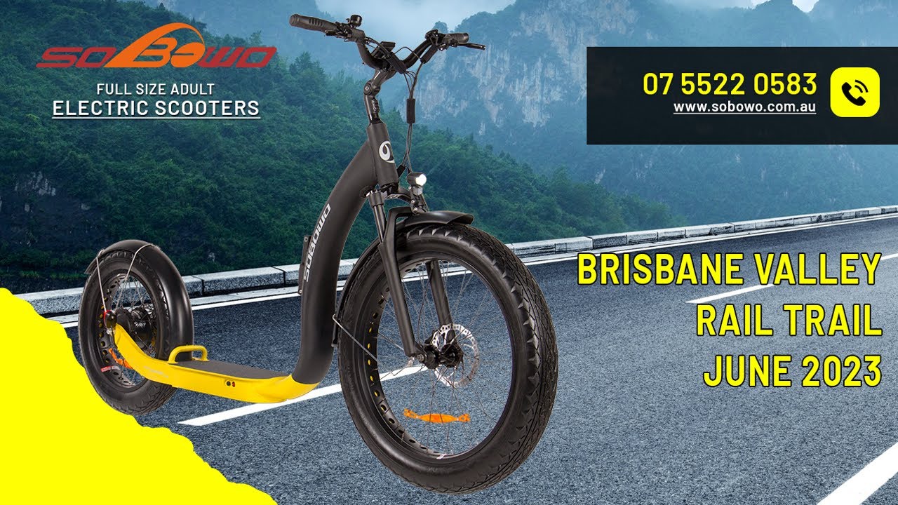 Ride the Brisbane Valley Rail Trail in a Day Sobowo Fat Scooter Challenge! 160 kms offroad adventure