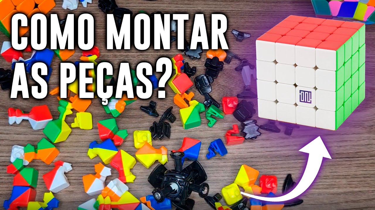 COMO MONTAR AS PEÇAS DO CUBO MÁGICO 4X4X4 - Tutorial