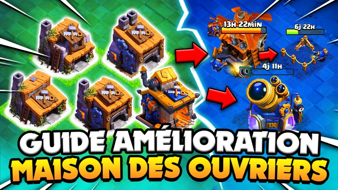 COMMENT MAXER RAPIDEMENT SA MAISON DES OUVRIERS | MDO 1, 2, 3, 4, 5, 6, 7, 8, 9, 10 | Clash of clans