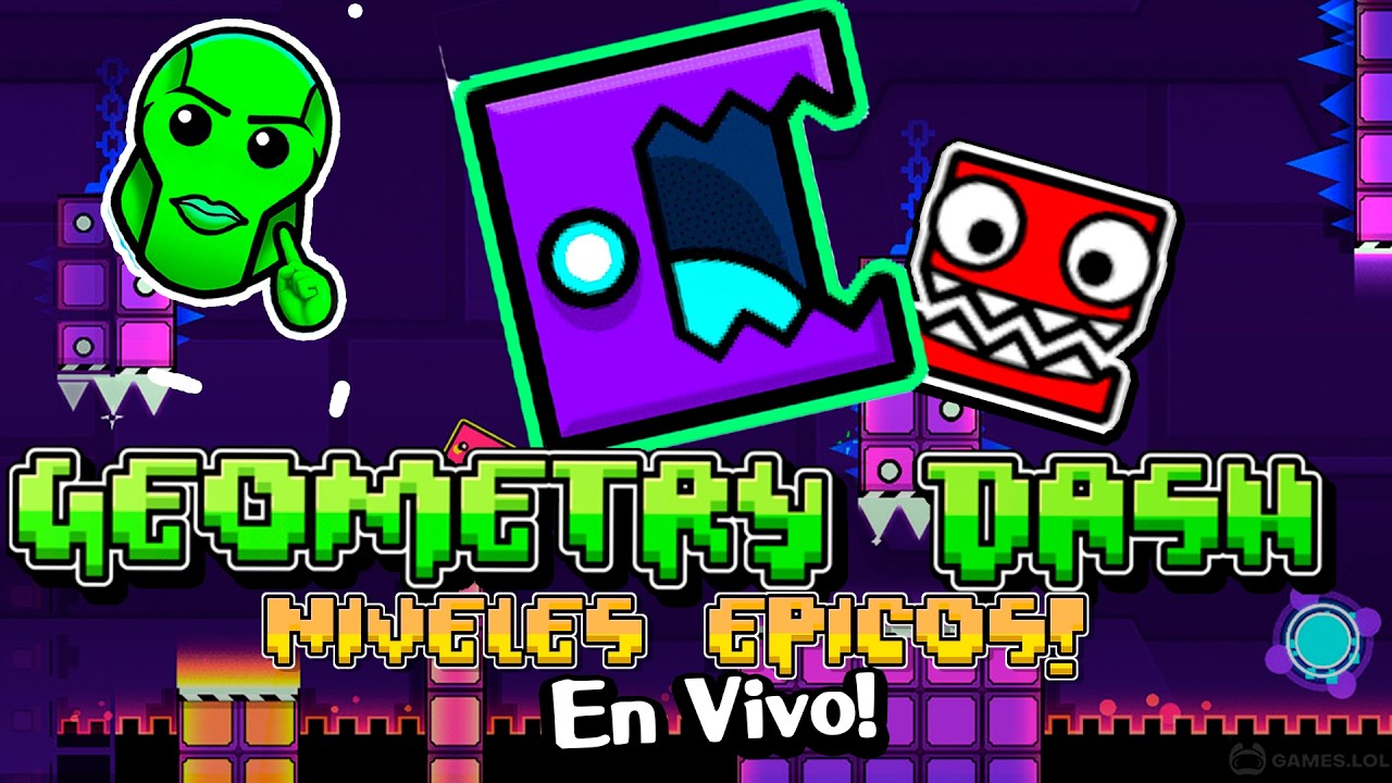 GEOMETRY DASH Niveles EPICOS en Vivo! 🎮🔥🗣 #shorts