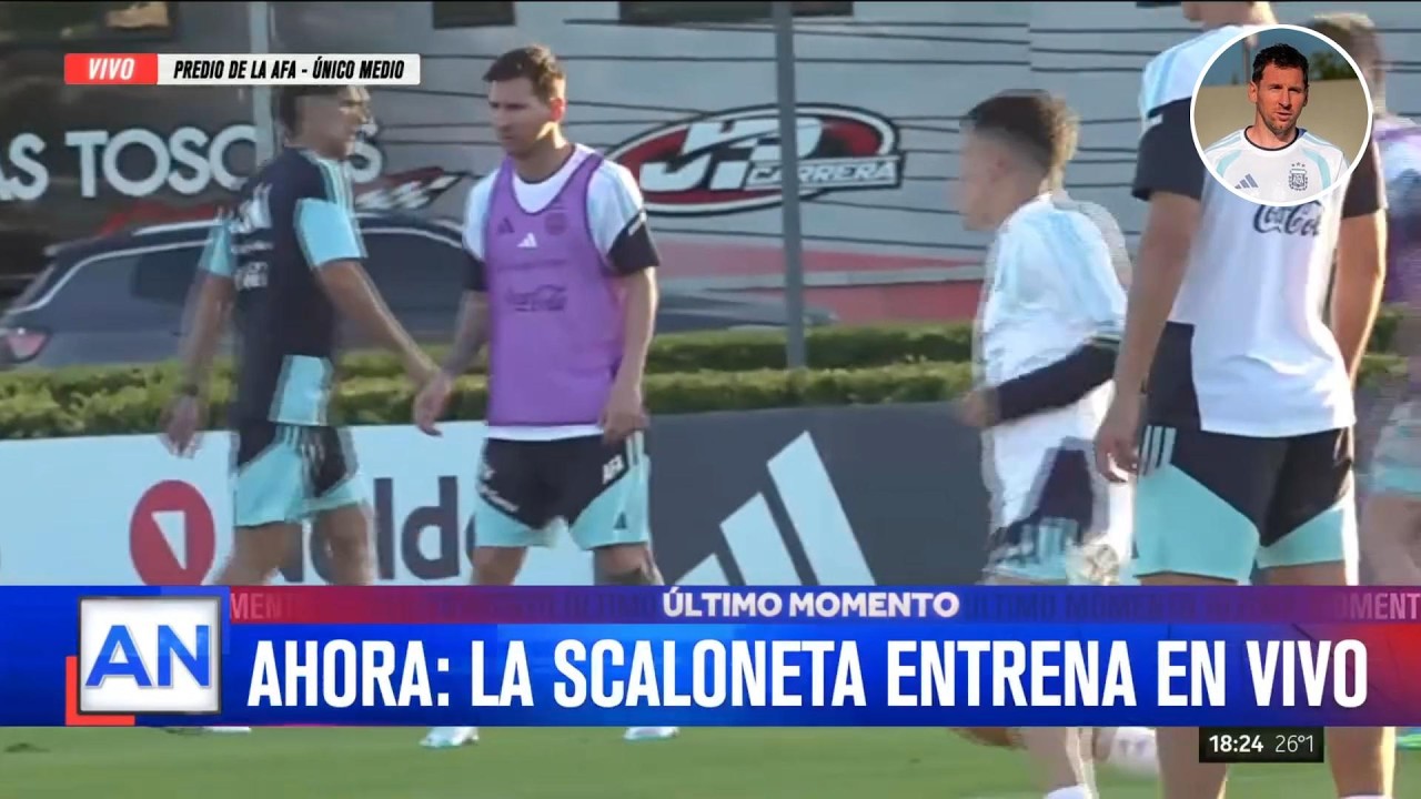 Messi and De Paul FULL TRAINING with Argentina