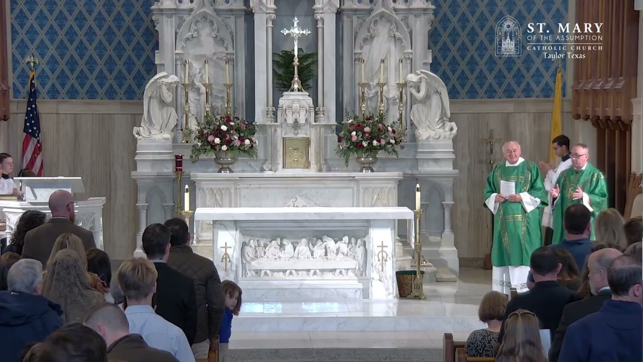 St. Mary's Catholic School, Sunday Feb. 1st, 2026, Catholic School Week Mass..  SMS Student
