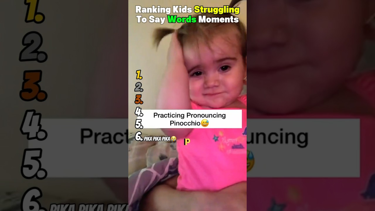 Ranking Kids Struggling To Say Words Moments 😂