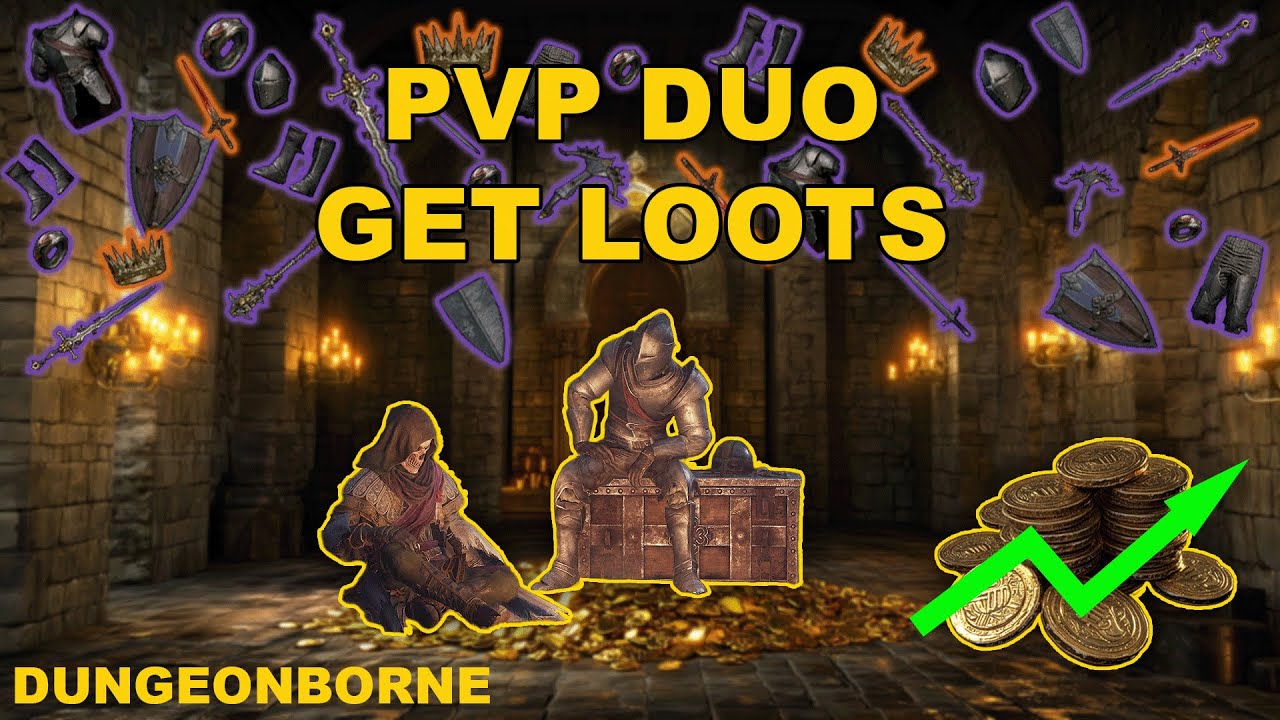 DUNGEONBORNE | DK  & CRYOMANCER | DUO PVP | GET LOOTS