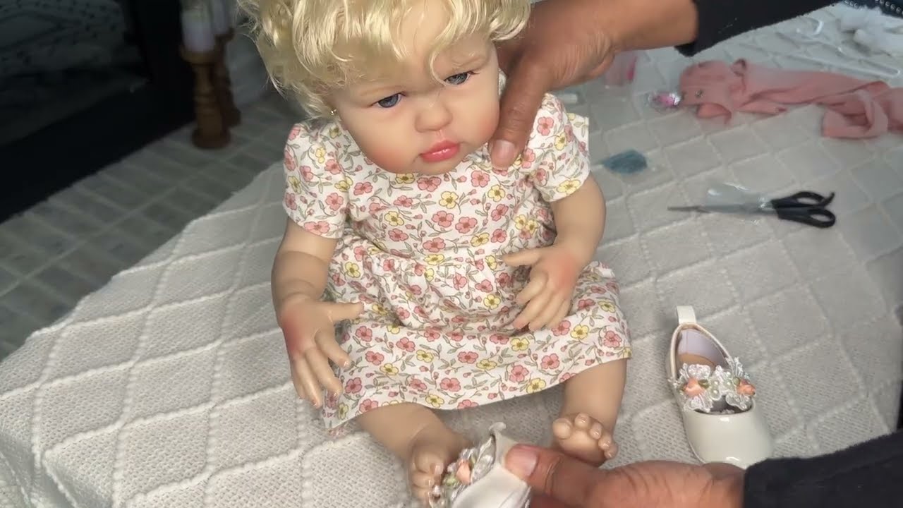 Reborn baby Madison (GRWM) Get  ready with me and ear piercing#babygirl  #reborn  #grwm 