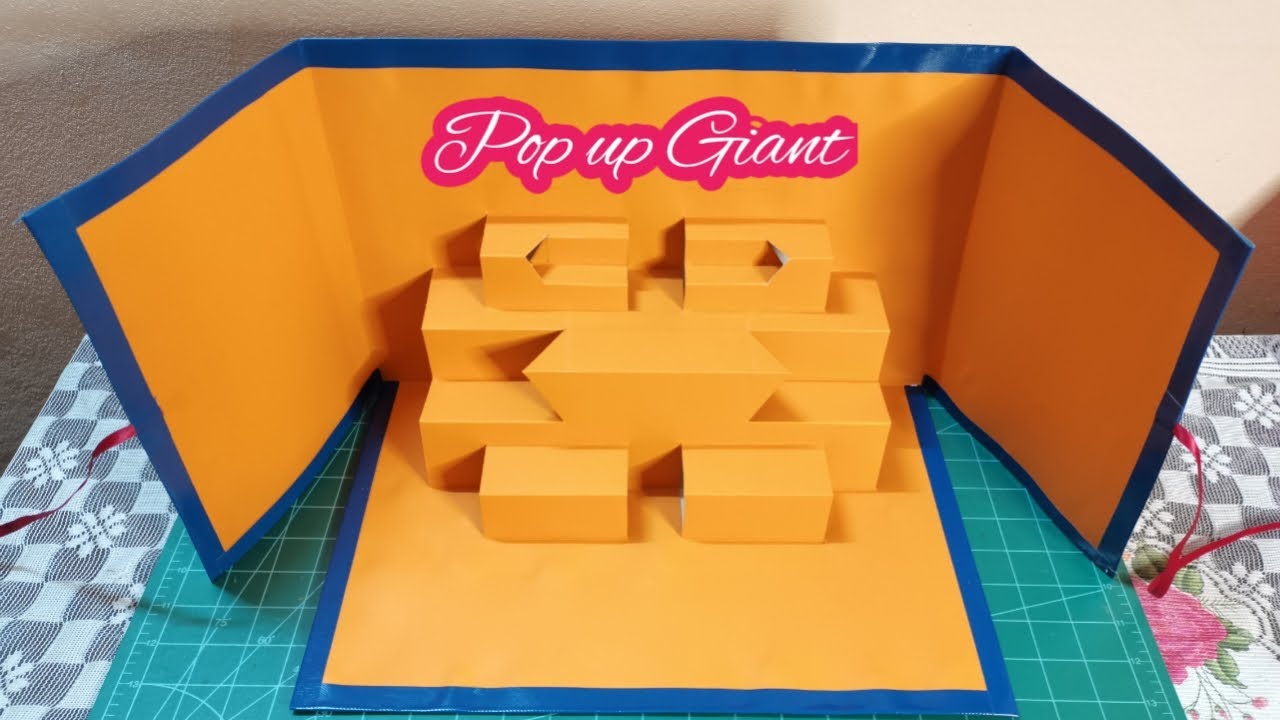 How to make a Pop up Giant idea|วิธีทำป๊อปอัพติดสื่อการสอน|ครูหญิง|crafs by teacher|Diy|handmake