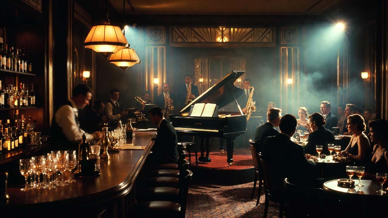 Late Night 1940s Jazz Café – Relaxing Vintage Jazz for Study, Work & Calm Mood