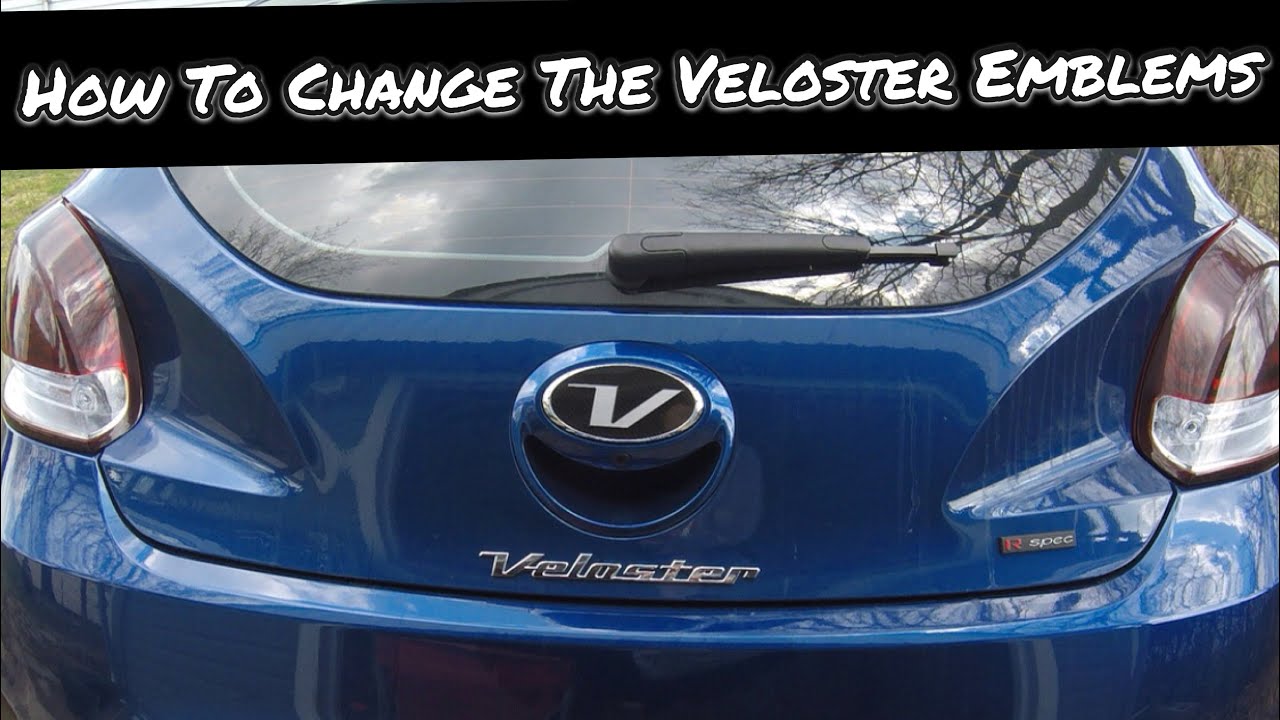 How To Remove Car Emblems/Badges (Veloster)