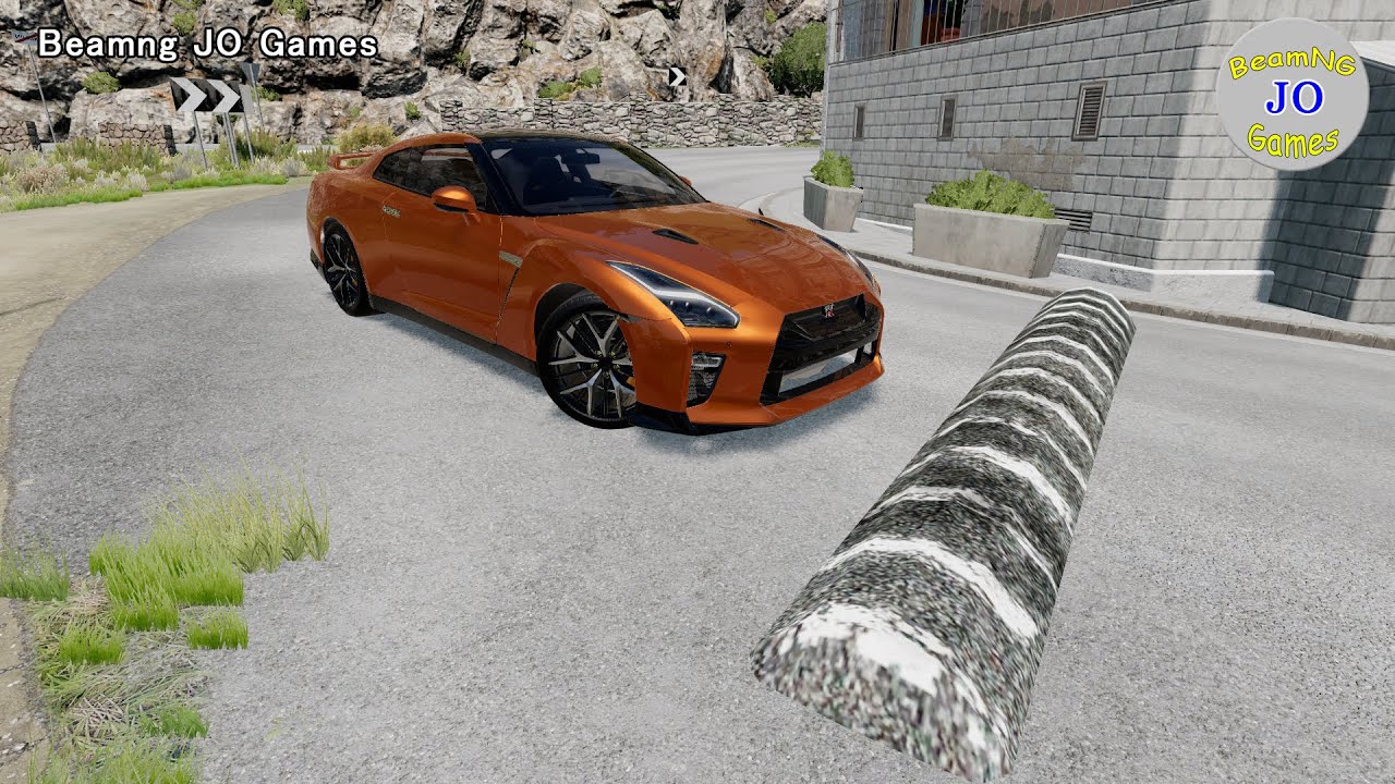 Cars vs Massive Speed Bumps # 142 – BeamNG JO Games