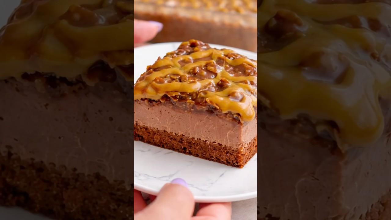 Crunchy Chocolate Cake 🍫