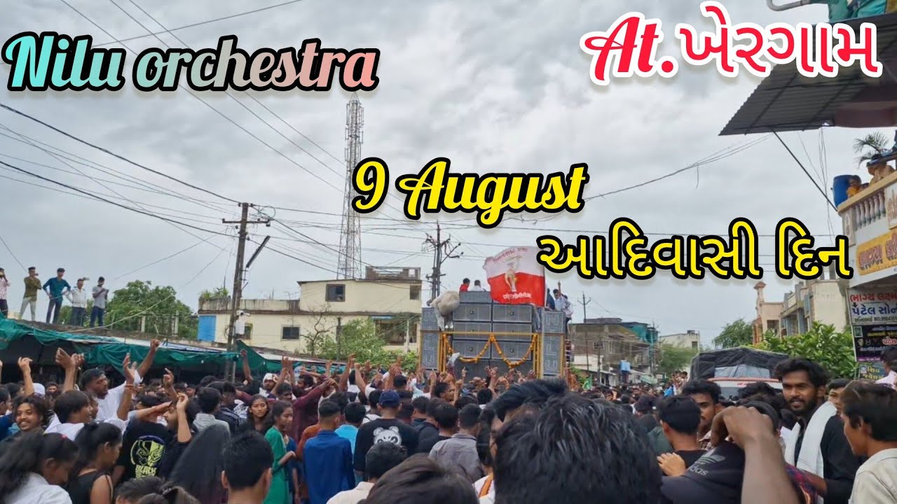 || Nilu orchestra 🥁 9 August 2025 🏹🎄 આદિવાસી દિવસ At.Khergam ||