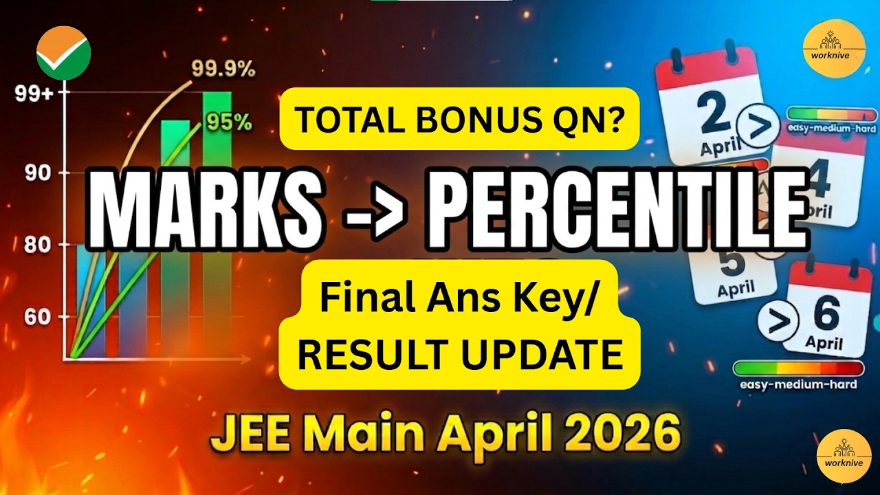✅ Final Marks vs Percentile | Ask Doubts🎯 | JEE Main April Session 2026