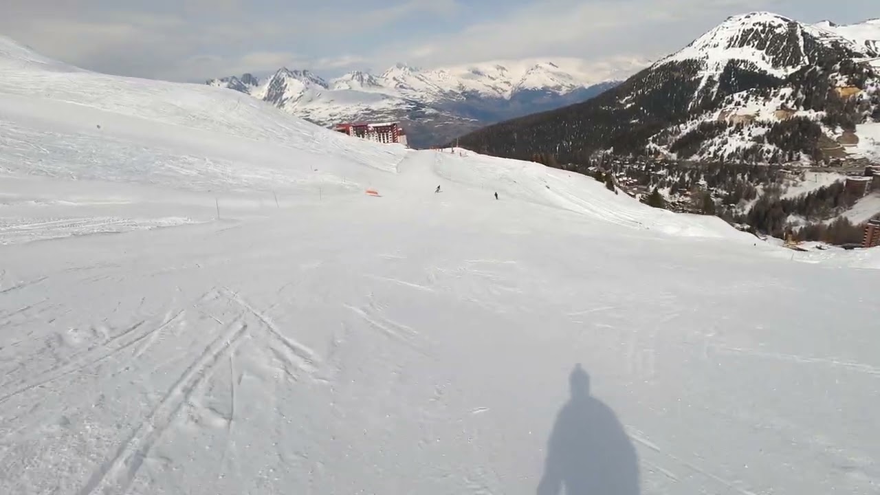 Piste Mont St.Sauveur 2 La plagne/Paradiseski Plagne center area