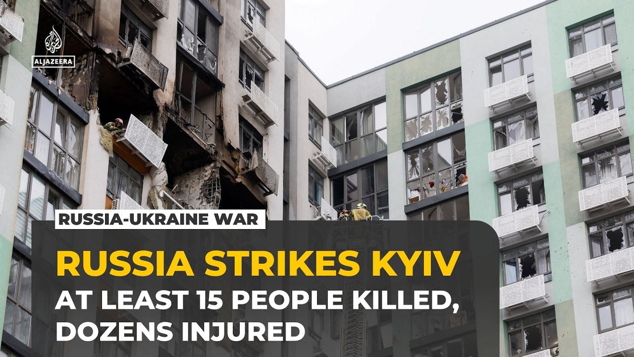 Russian drone and missile barrage kills at least 15 in Ukraine&rsquo;s Kyiv
