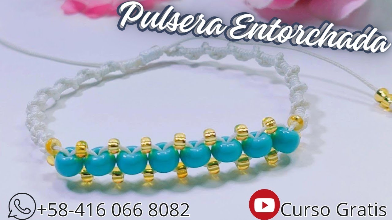 Cómo hacer una pulsera de nudo entorchado sencilla, pero elegante. DIY