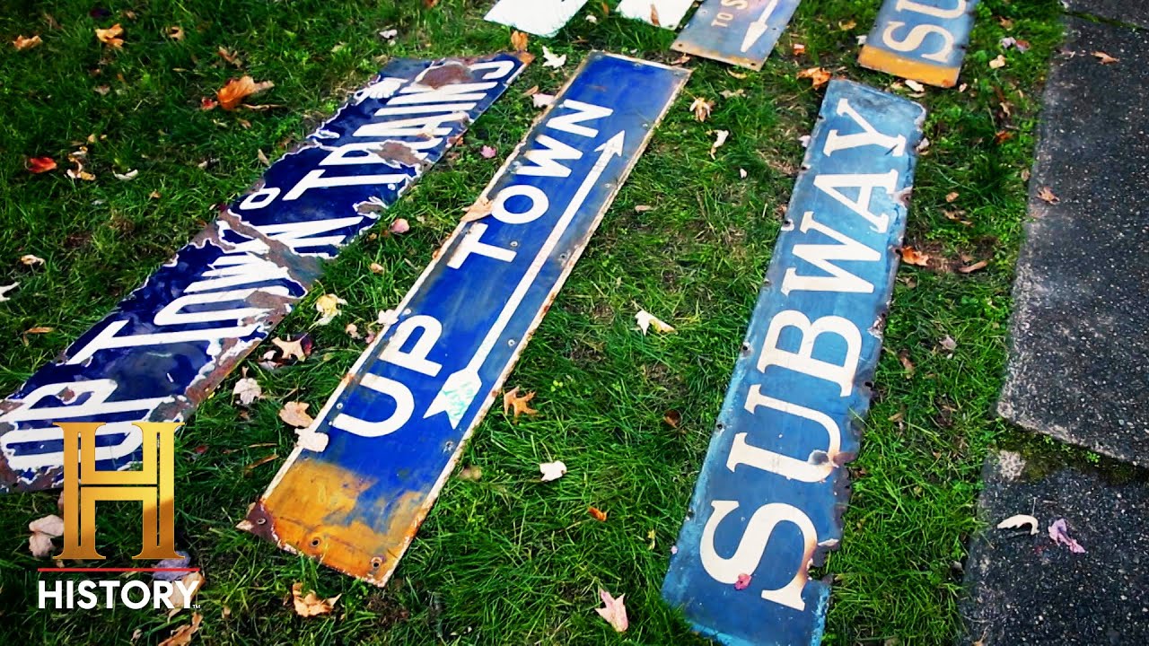 American Pickers: $9,000 Worth of Old Subway Signs?! (Season 24) | History