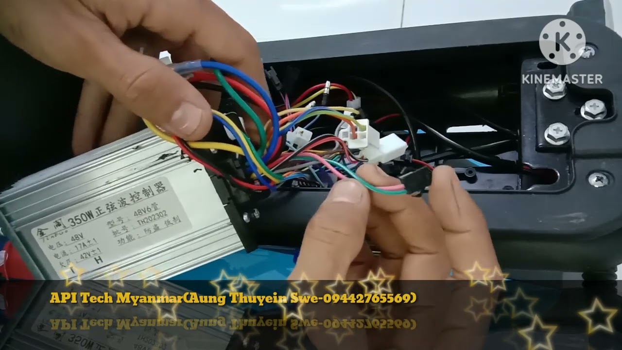 E-Bike 48V/350W ကြိုးဆော့ကဒ်များနှင့်      ဘတ္ထရီအိုး ချိတ်ဆက်မှုအကြောင်း ?