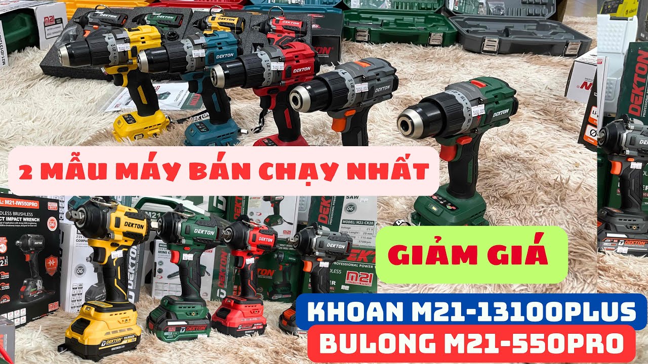 🔴Giảm giá 👉 máy khoan 3 chức năng M21-ID13100plus mẫu mới nhất & máy bulong M21-IW550pro MIỄN SHIP