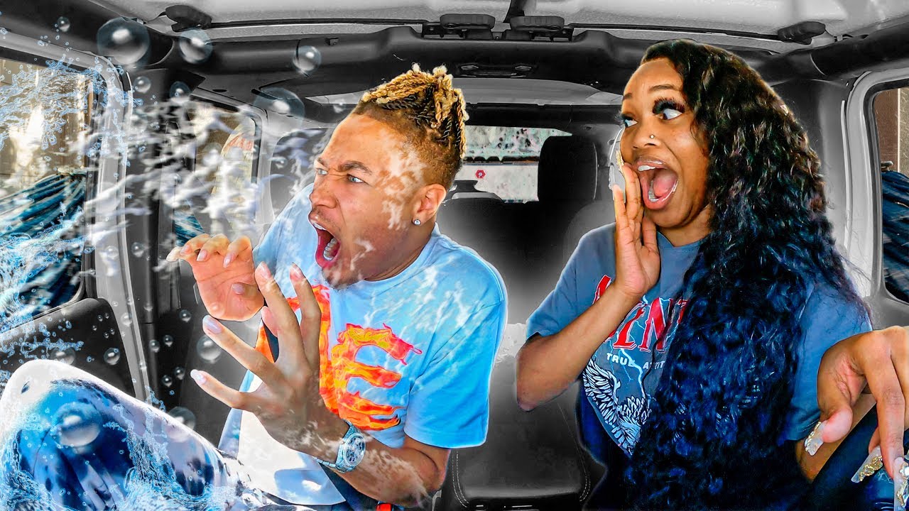 Открываю окно своего парня, пока мою машину *уморительно*