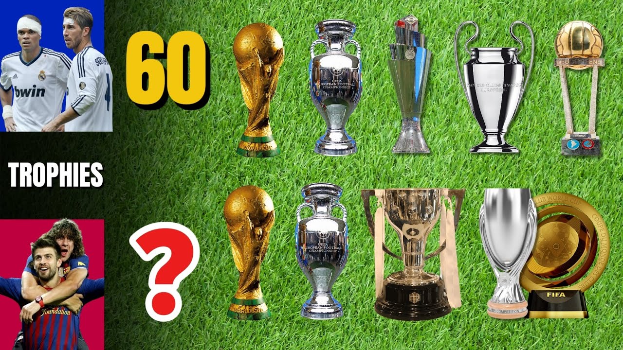 Pepe & Ramos vs Piqué & Puyol 🏆 Trophy Comparison