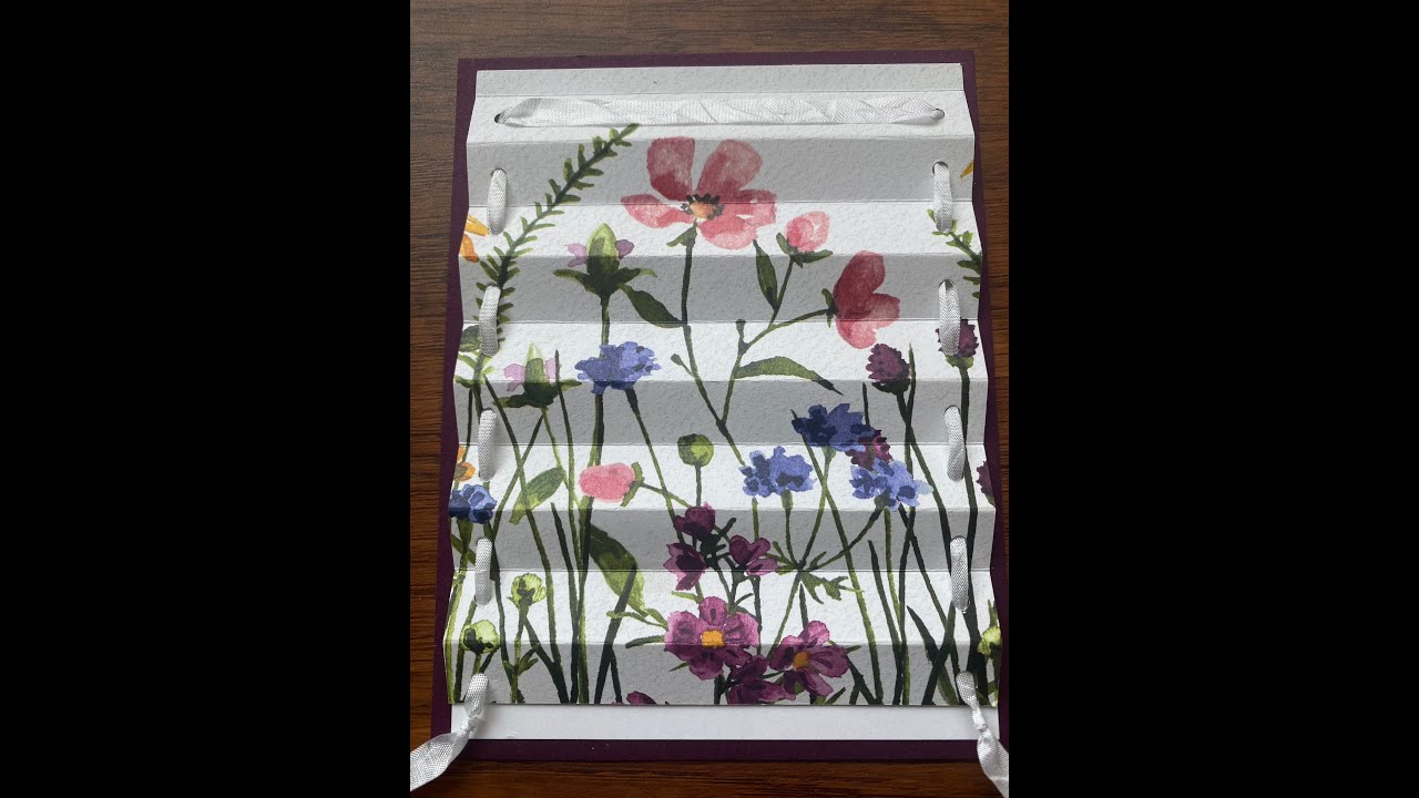 Dainty Flower Venetian Blind card