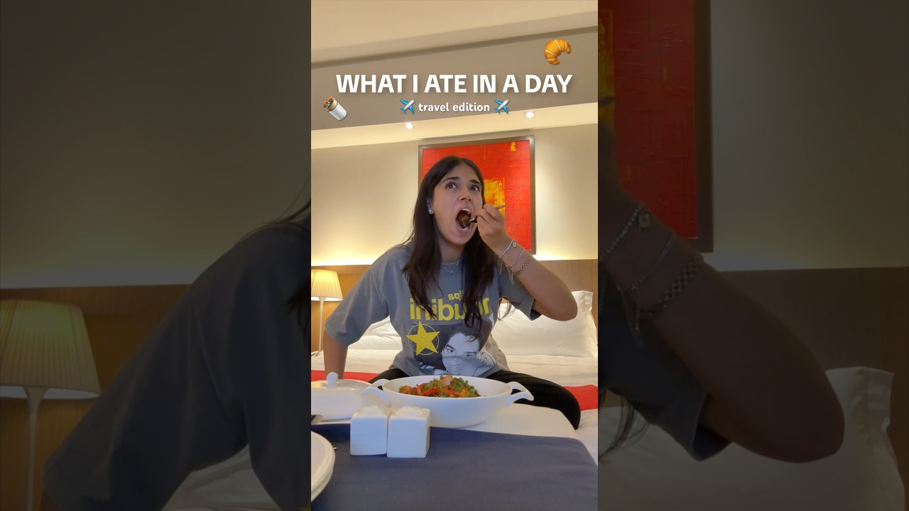 WHAT I ATE IN A DAY 😳✈️ travel edition!!