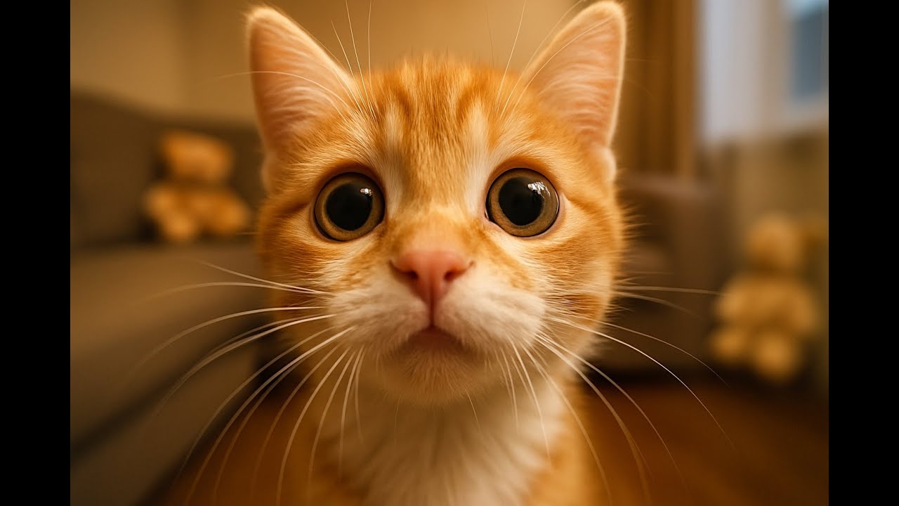 Kitten close-up love, is this the cutest stare you’ve seen?