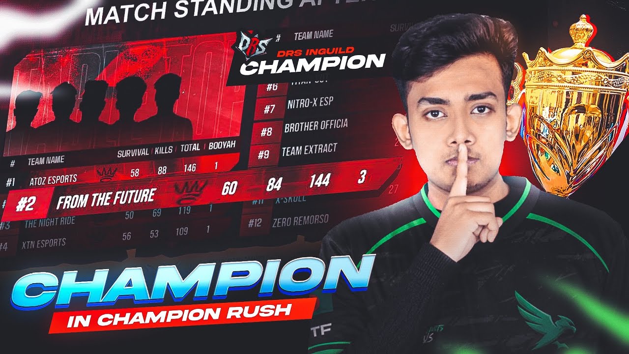 DARK RISERS CHAMPION🏆|| FINAL DAY HIGHLIGHTS💥|| CHAMPION RUSH ~ Free Fire