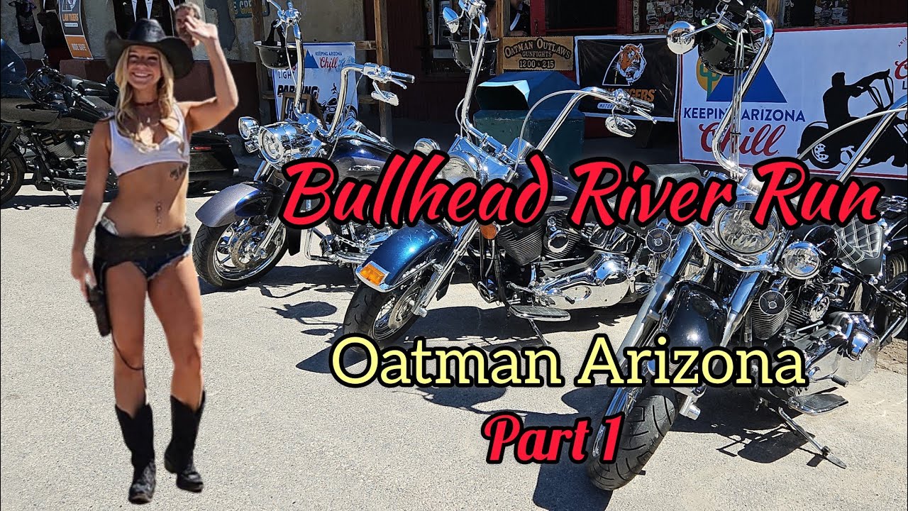 Забег Bullhead River Run Laughlin River Run 2024 Мотоциклы Байкеры в Оутмане, Аризона #байкеры #м...
