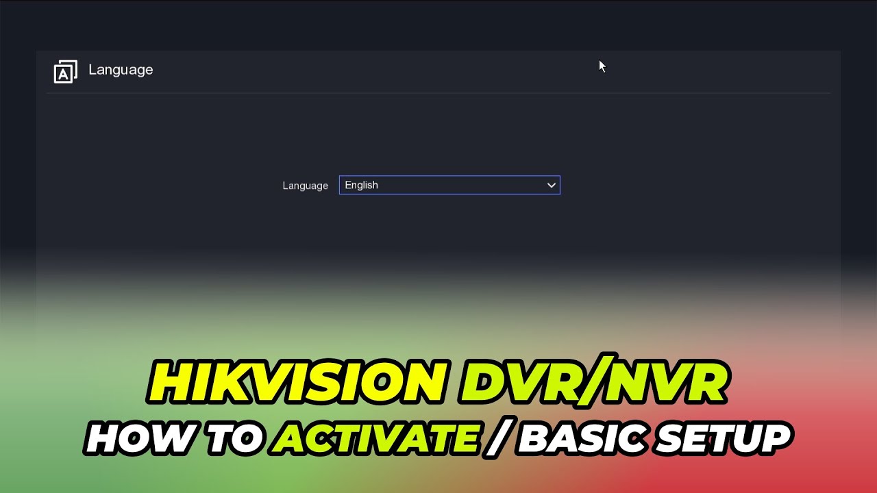 How to Activate New Hikvision DVR | Hikvision DVR Basic Setup