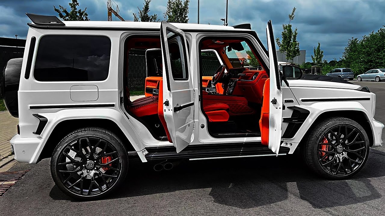 2023 Mercedes Brabus G800 - звук, детали интерьера и экстерьера